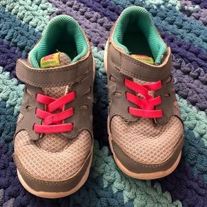 Nike size 8 toddler girl tennis shoes